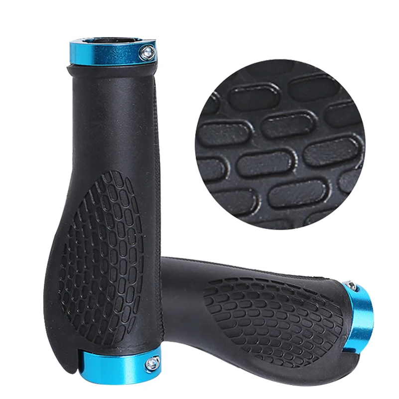 WEST BIKING Bike Handlebar Ergonomic Grip Non-Slip Rubber Mountain MTB Road Bike Bicycle Grips With Lock Ring Handlebar Plug