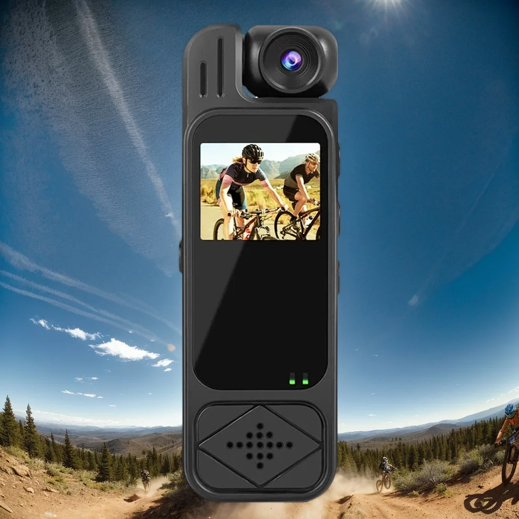 Portable HD 1080P Mini Sports Camera: BodyCam with Infrared Night Vision, Small Digital Video Recorder for Police & Action