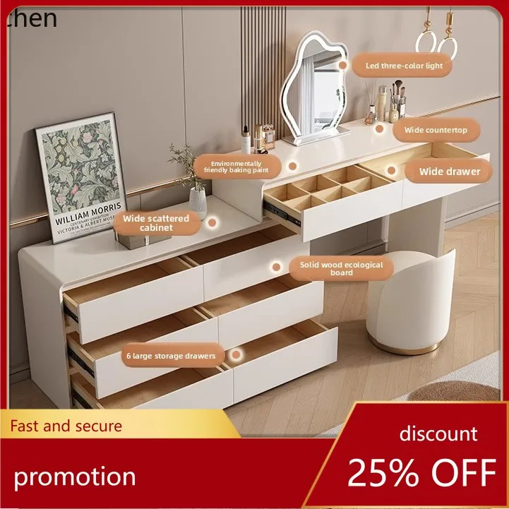 

ZMLdresser makeup table bedroom modern simple all solid wood chest dresser storage cabinet