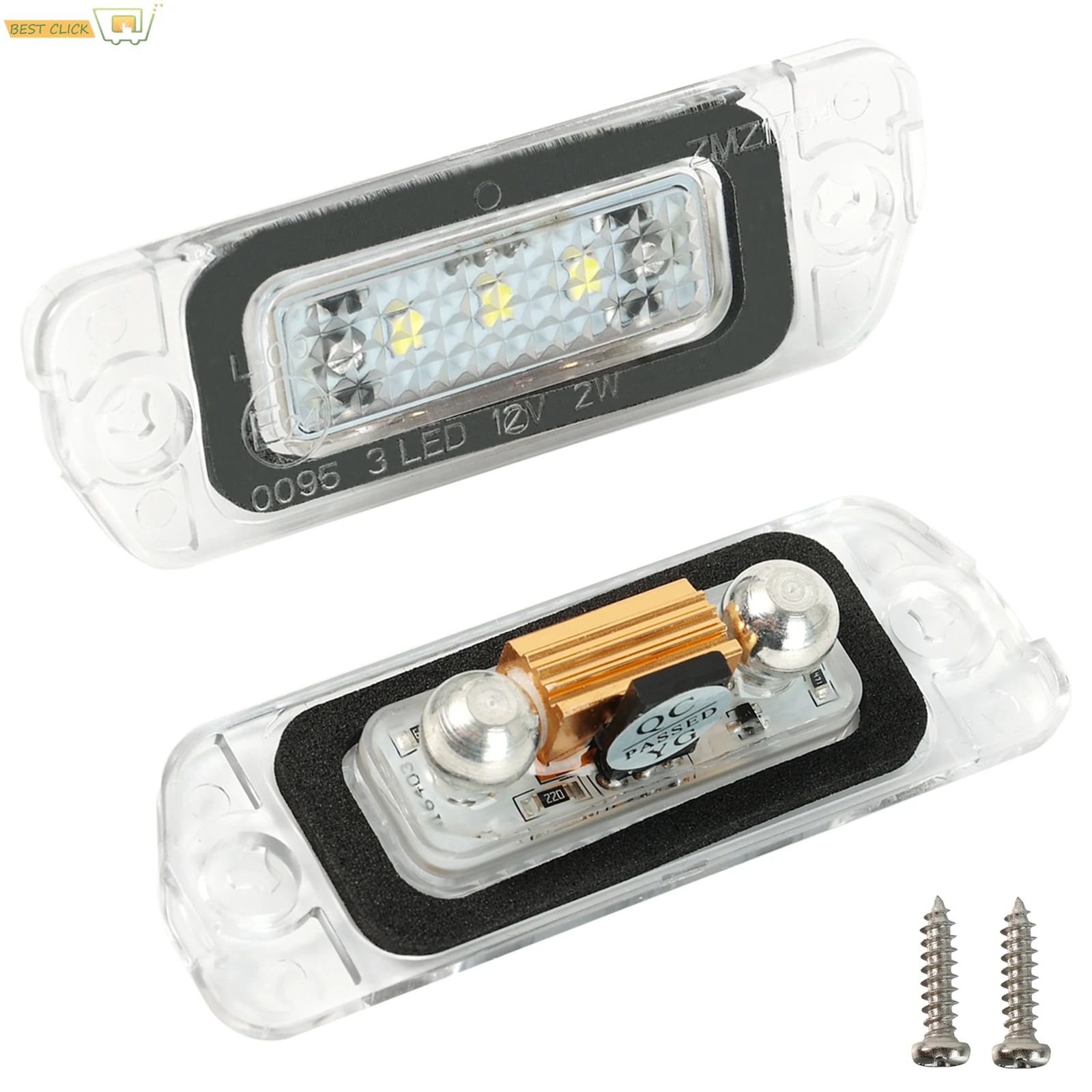 For Mercedes ML GL 450 500 550 2007-2012 Canbus Error Free License Plate Lamp A1638200066
