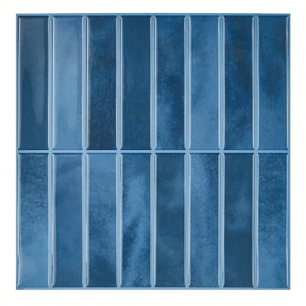 Durable Self Adhesive Tile Sticker 2D Print Water Proof Floor Film PVC Oil Proof Vinyl Sheet For Kitchen Backsplash