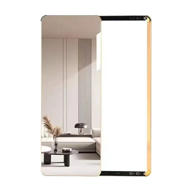 Open door type hidden switch box Push-pull mirror Track hidden multimedia weak current box integrated wall-mounted mirror Others