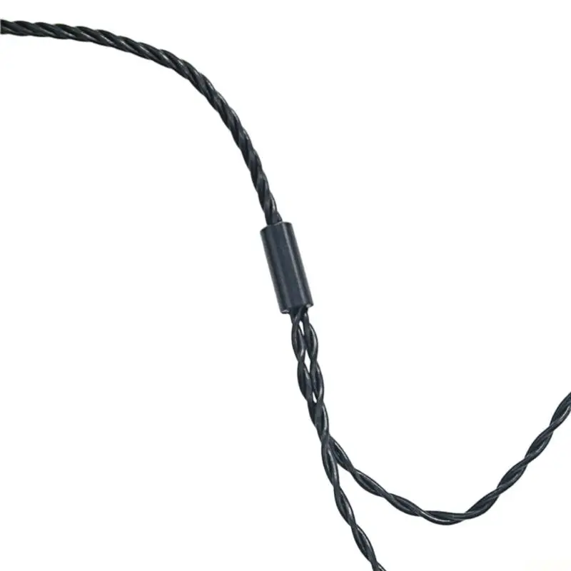 B03F Enhanceds 4Strand Braideds MMCX Headphone Wire Three Button Microphones 3.5mm Sound Jacks