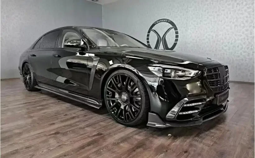 

Для Mercedes-Benz W223 S400 S450 S500 S580: Комплект обвеса Mo Style из карбона – передний сплиттер, задний спойлер, диффузор багажника, боковые пороги