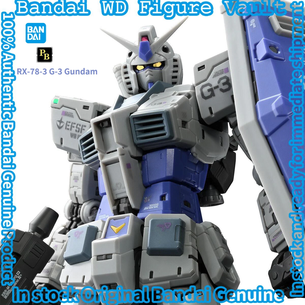 

Bandai BP Limited Edition RG 1/144 RX-78-3 G-3 Gundam Ver.2.0 Premium Collectible Model Gift