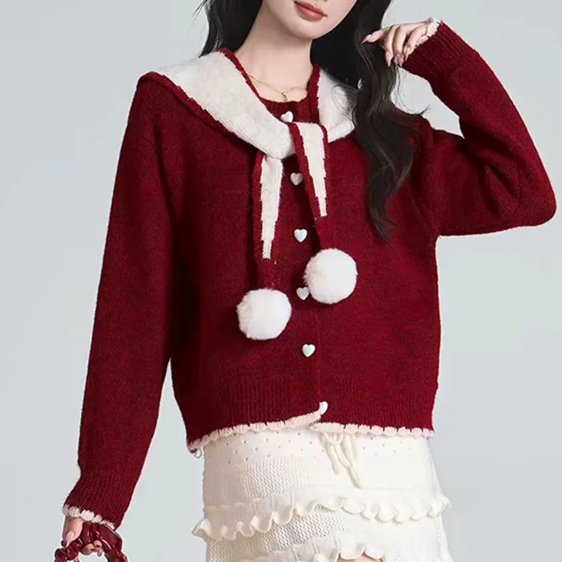 Knitted Sweater Women Cardigans New Long Sleeve Shawl Women Clothing O-neck Knit Sweater Cardigan Women Tops Tops Sweaters Q7698