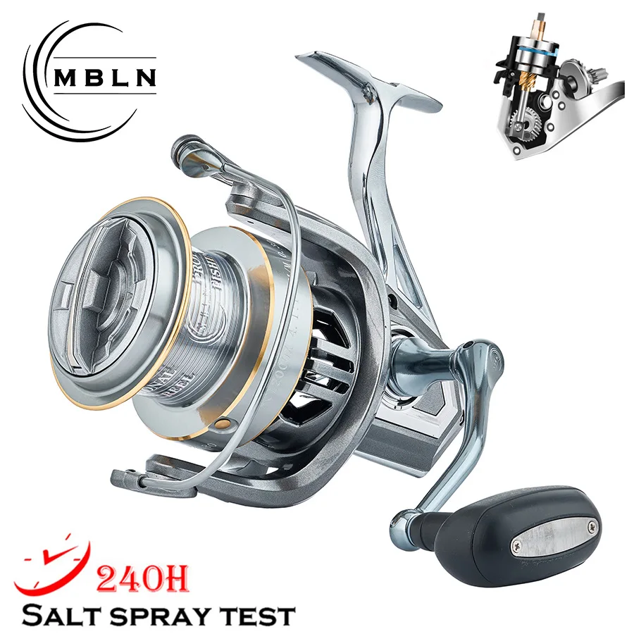 

All-metal Spinning Reel for Roadrunner Fishing with Beveled Line Cup Design and Ultra-smooth Fishing Reel for Marine Angling