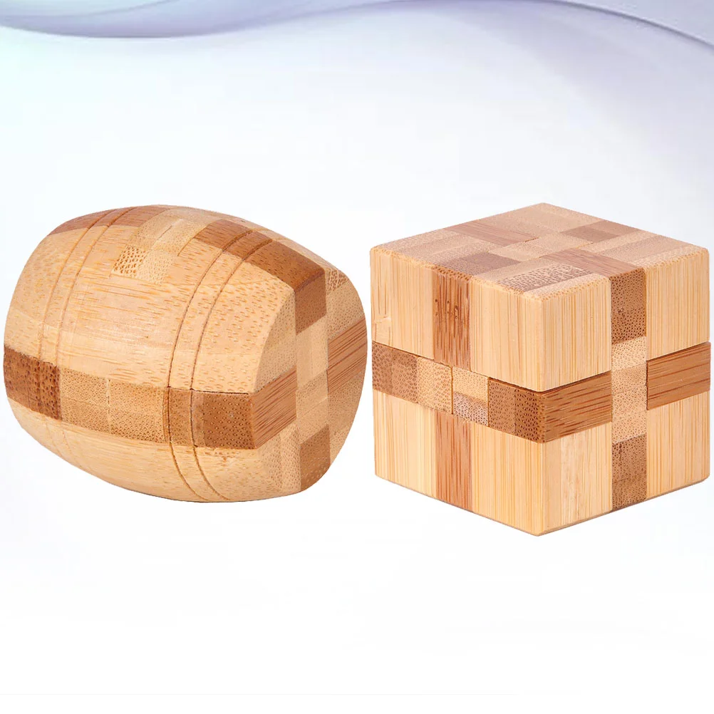 

2 Pcs Kids Accessories Educational Toy Mingsuo Luban Lock Classic Intellectual Child