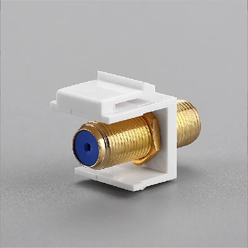 F-Type RG6 Coax 3Ghz Coaxial Insert 20PCS Changer For Wall Plate Cable Connectors Modules
