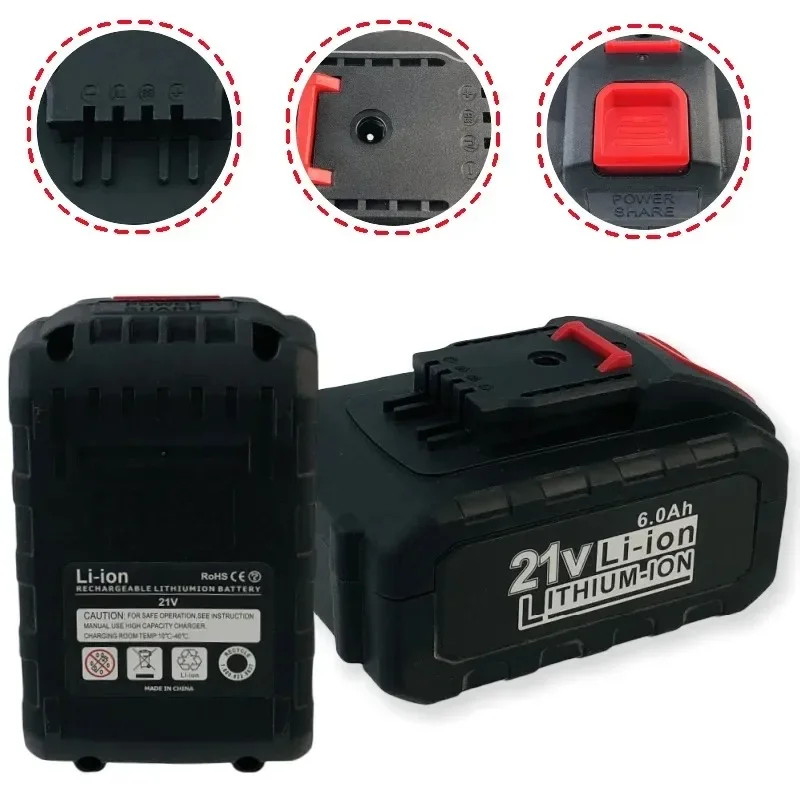 Batería para herramientas eléctricas Worx20V/21V 3000/6000/9000 MAh (iones de litio) (p/n: WA3551 WA3553 WA3641 WG629E WG546E WU268)