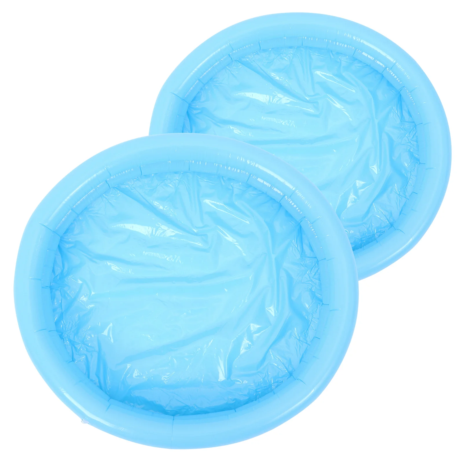 2 Pcs Small Blow up Pool Inflatable Sand Sandbox Portable Beach Trays Child Outdoor Toys