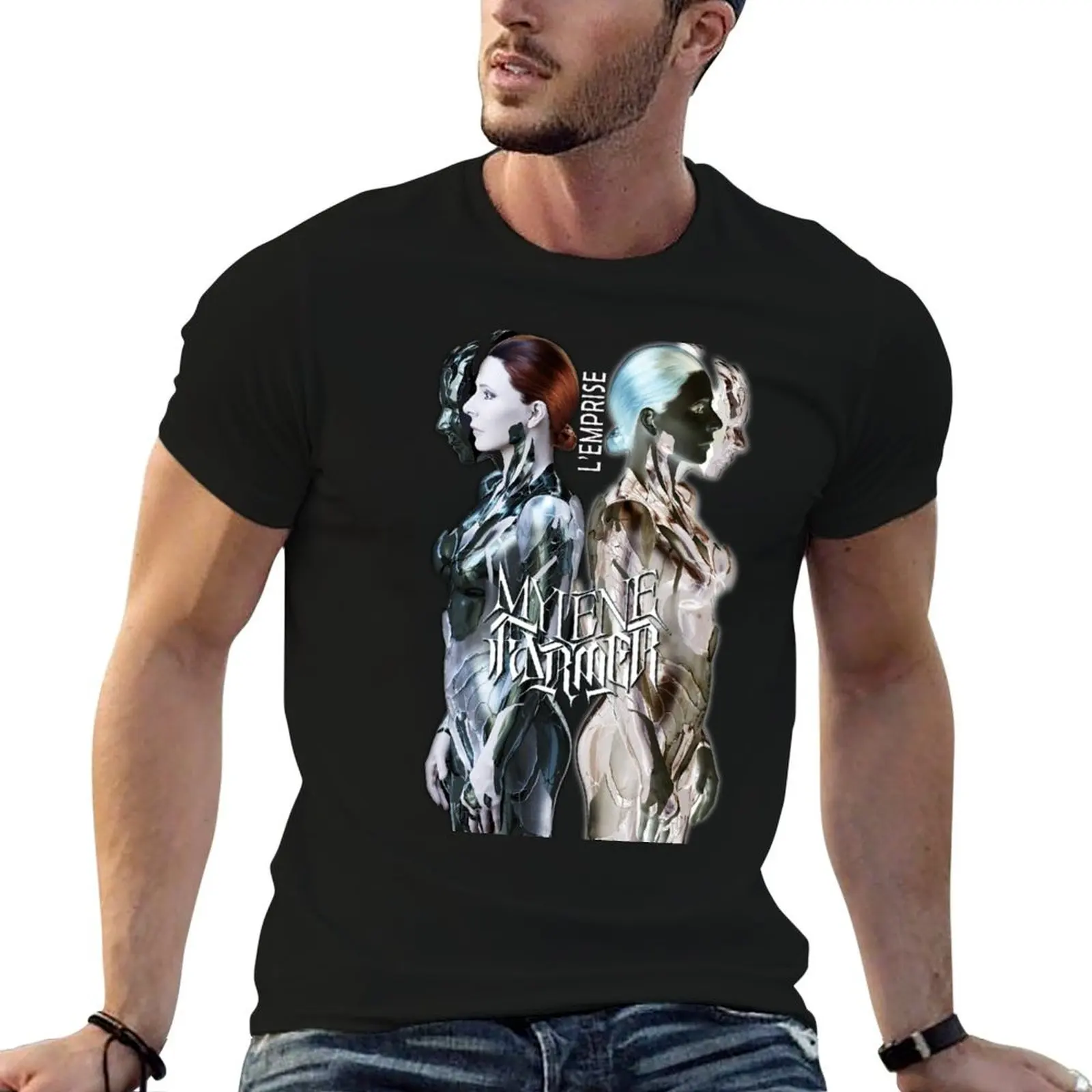 Mylene-Farmer-L'Emprise_ T-Shirt graphic shirts sweat heavyweight t shirts for men