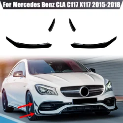 Front Bumper Spoiler Splitter Trim Air Blade For Mercedes Benz CLA C117 X117 CLA200 220 250 CLA45 AMG 2015 2016 2017 2018