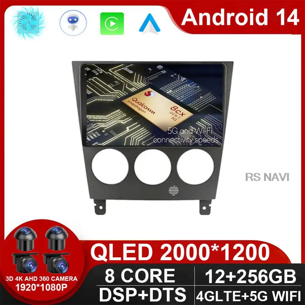 

Car Radio Multimedia Video Player Navigation GPS Android 14 CarPlay For Subaru Impreza GD GG 2002 - 2007 Head Unit NO DVD