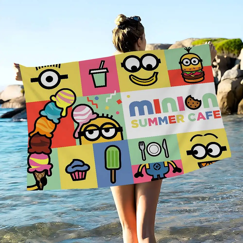 Classic Movie M-Minion Microfiber Printed Beach Towel Mountain Climbing Yoga Beach Swimming Running Absorbent Soft Towel