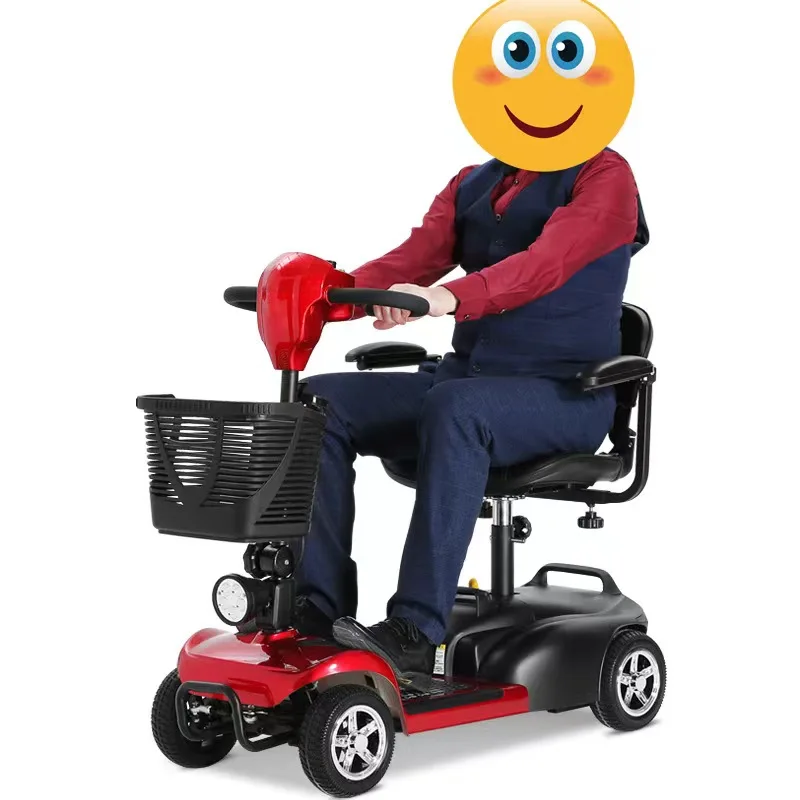 

Elderly Mobility Scooter with Four-wheel Electric Folding and Lightweight Elderly Household Electric Scooter