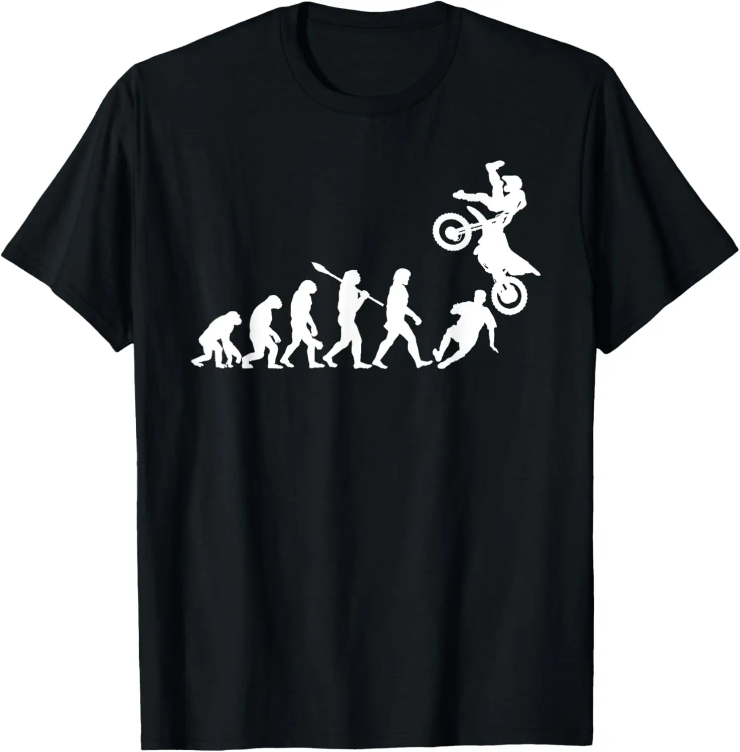 

Motocross Evolution Dirt Bike Funny Motorcycle T-Shirt Motorcycle