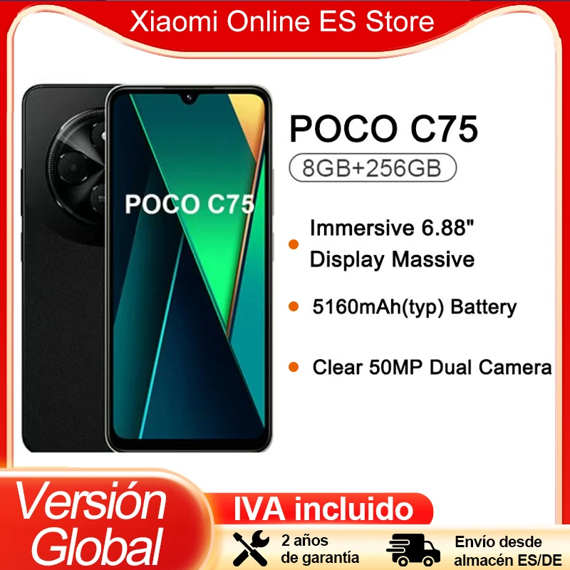 Global Version POCO C75 Helio G81-Ultra 6.88