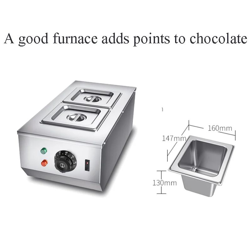 

Chocolate Melting Machine Tempering Holding Furnace Chocolate Melter Stove 4 Tanks Keep Heating Hot Fondue Decoration