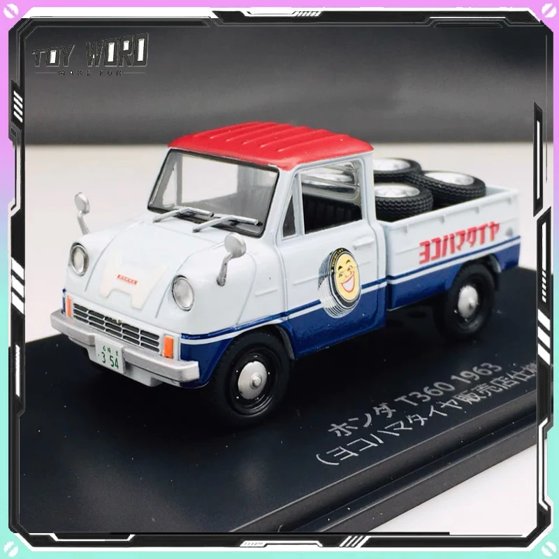 Spark 1:43 Vintage Japanese Commercial Diecast Model Tire Shop Scene High Detail Static Alloy Collectible Desktop Display Gift