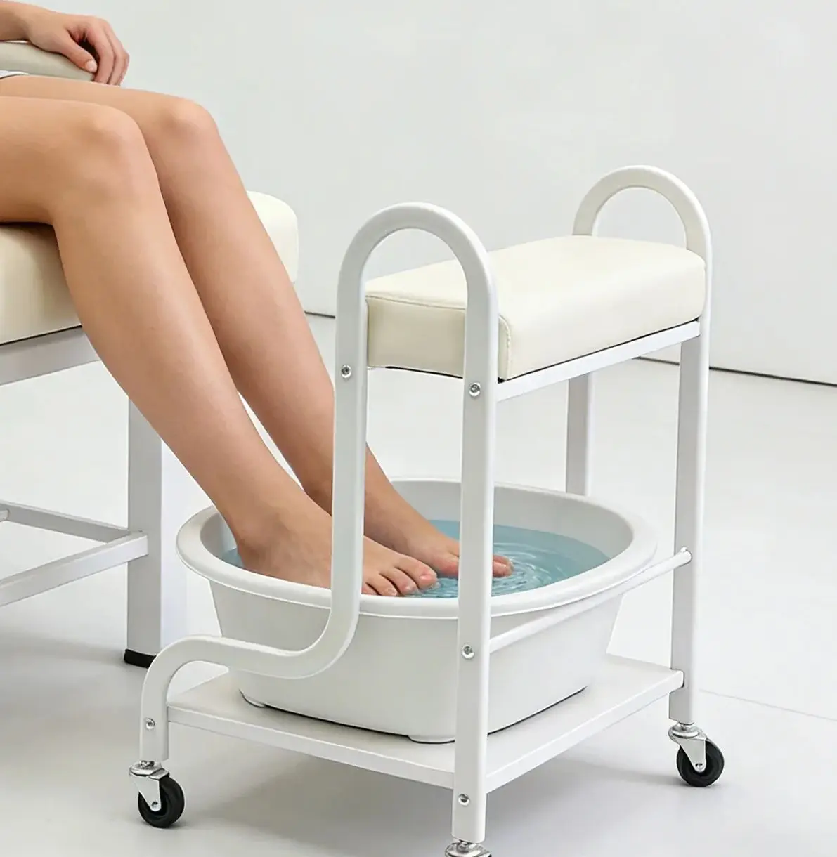 

Тележка-столик для маникюра и педикюра с колесами, подставка для ног, тележка для хранения для салонов красоты, профессиональное использование