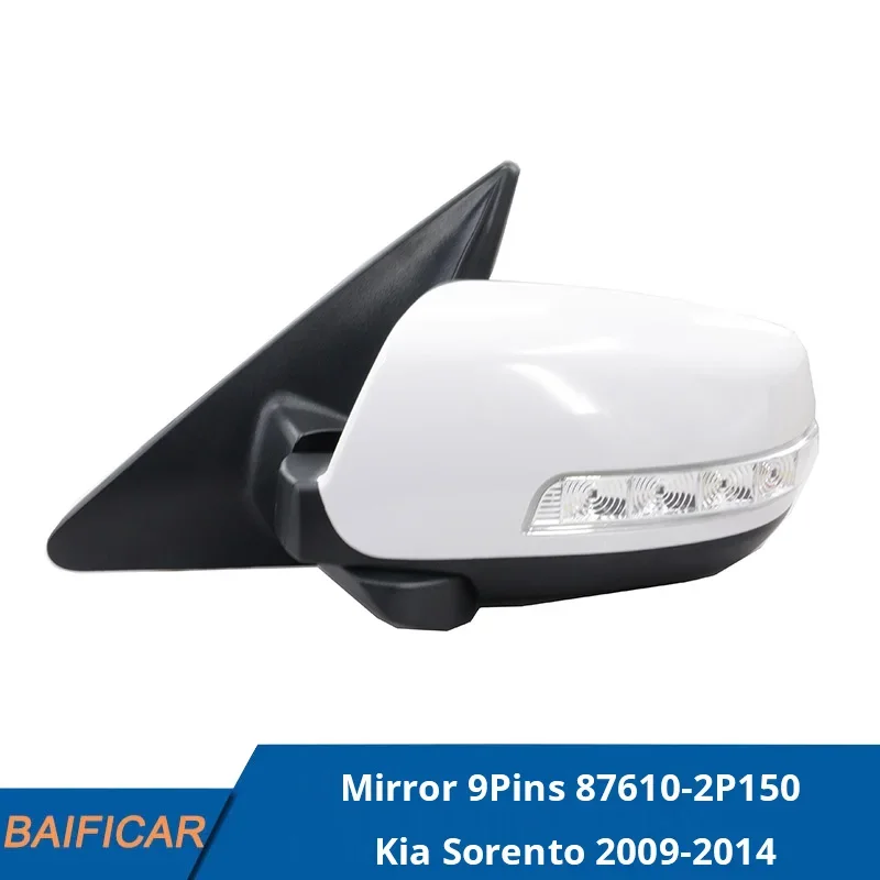 Baificar Brand New Rearview Mirror With Turn Signal Light Electric Folding Heating 9 Pins 87610-2P150 For Kia Sorento 2009-2014