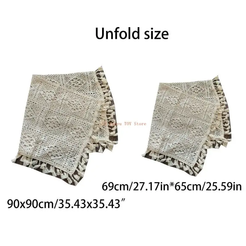 96GC ทารกแรกเกิดถ่ายภาพอุปกรณ์ประกอบฉากผ้าห่มผ้าห่มพู่วินเทจสำหรับตะกร้ากลวง