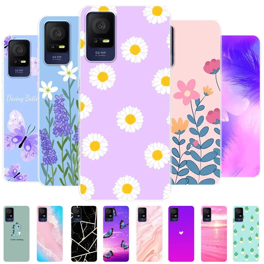 For TCL 405 406 Case Silicone Soft TPU Back Cover For TCL 403 408 406 Fundas Cases For TCL 405 403 Clear Bumper Coque Shell