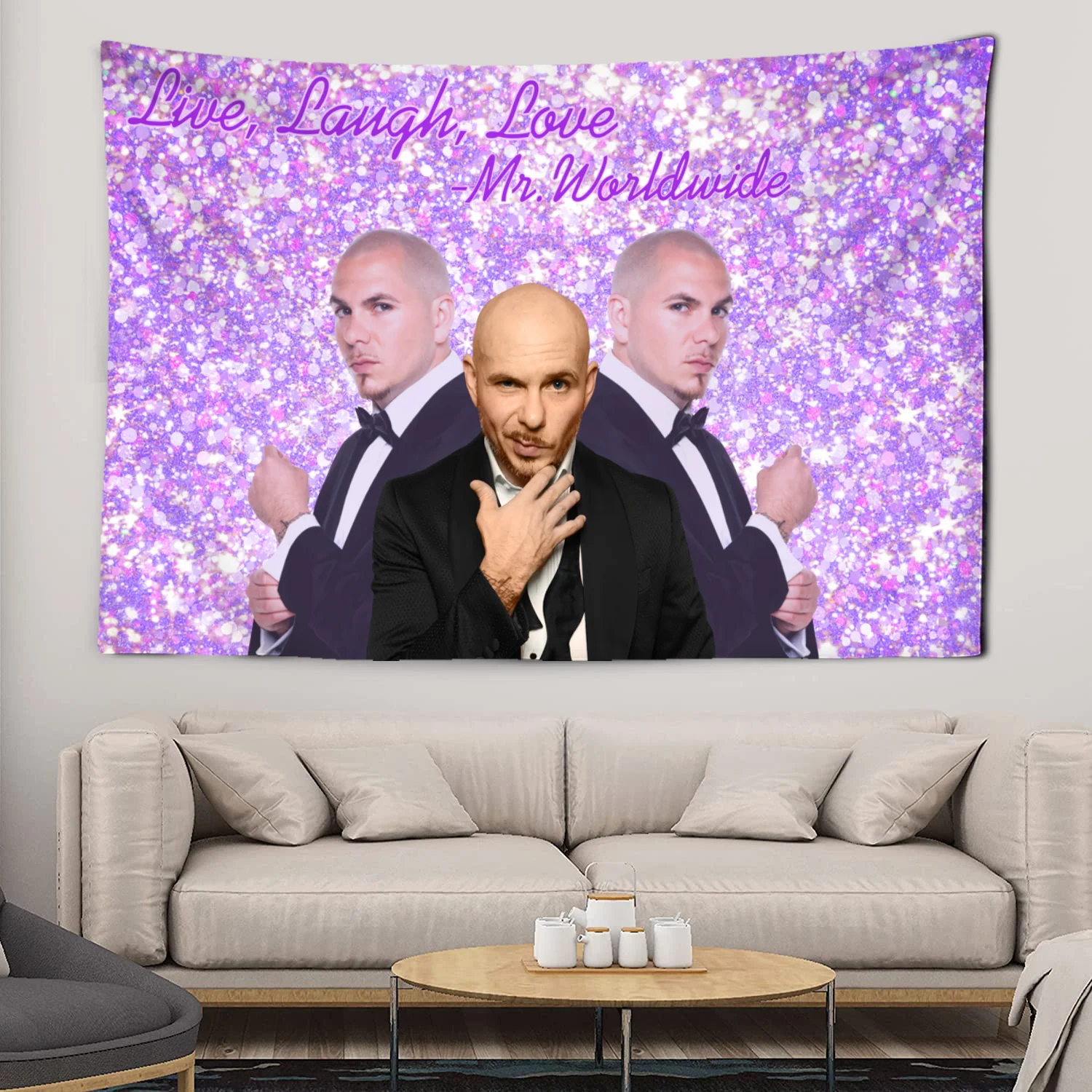 Mr 305 Pitbull Worldwide Hippie Tapestry Fabric Macrame Wall Hanging Beach Room Decor Cloth Carpet Yoga Mats Sheet Sofa Blanket