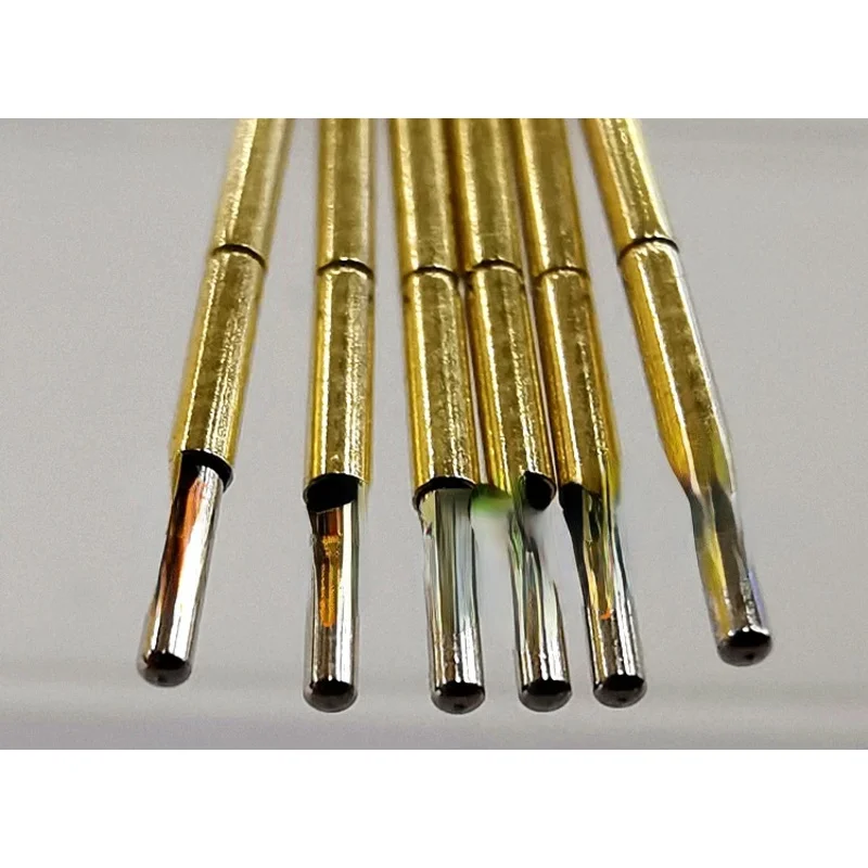 100ชิ้น1 # เบอร์ 1 มม.PCB Thimble P75-J1 รอบหัวทดสอบทองแดงวัสดุสั้น Probe
