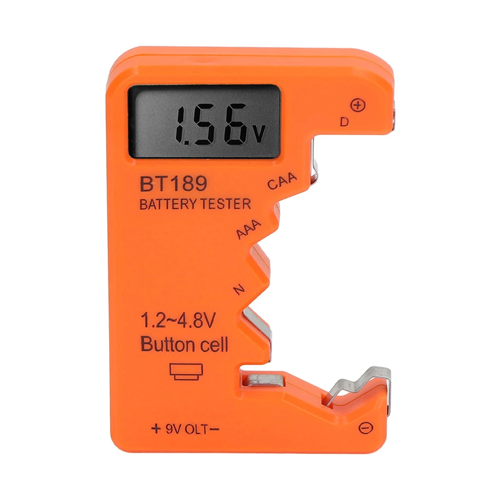 

LCD Display Battery Tester, Portable Battery Power, Voltage Capacity Detector For Test Measurement Tool Accessory