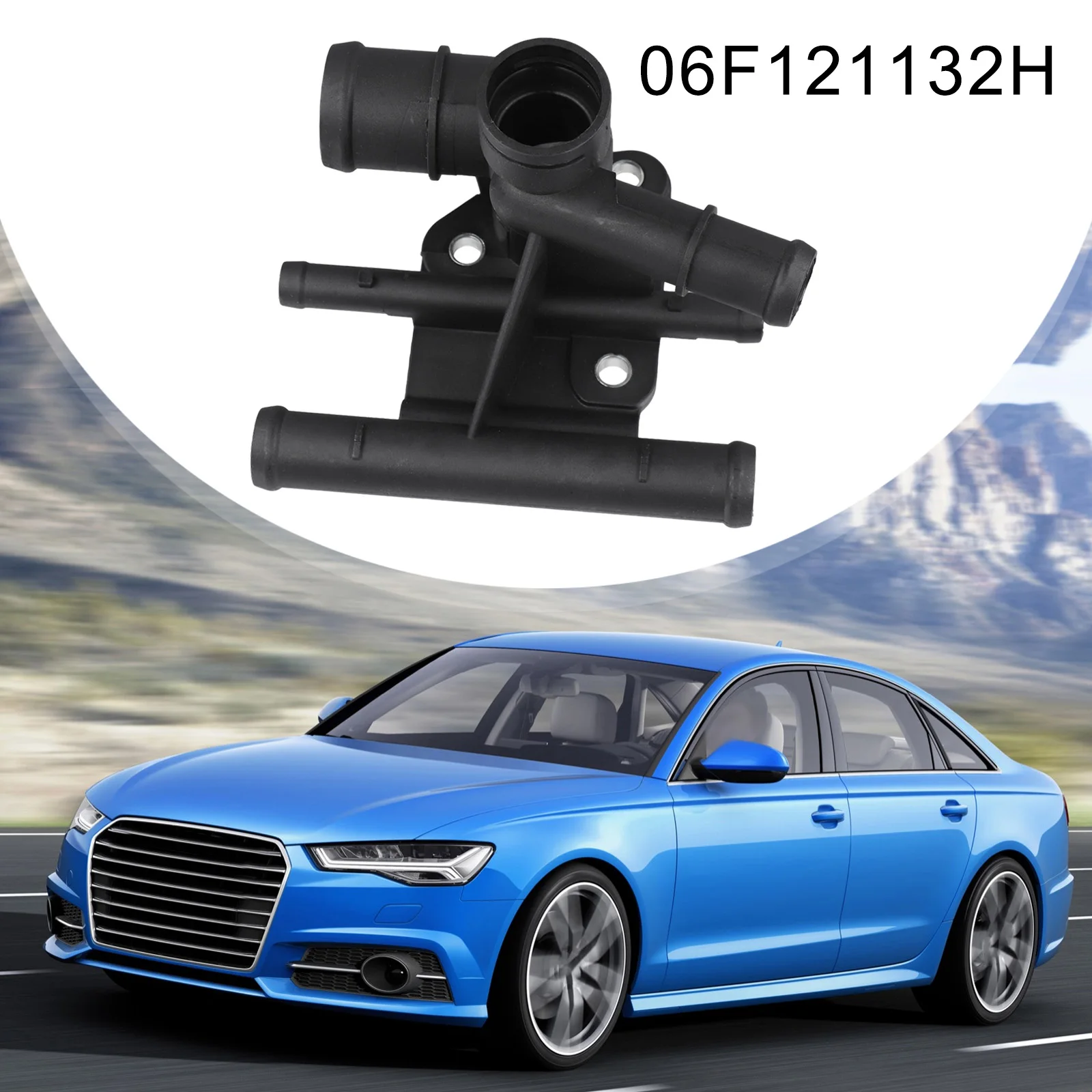 Car Engine Coolant Hose Flange For Golf For Passat For A1 For A3 OEM Number 06F121132H Direct Replacement Car Accessories