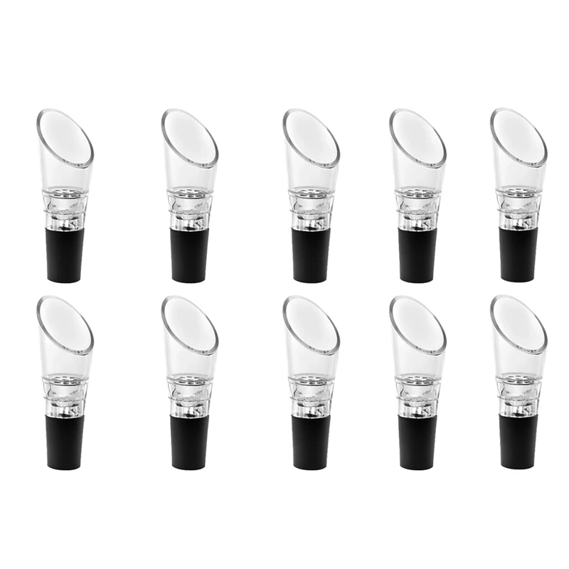 10 Pack Wine Aerator Pourer,Spout Bottle Stopper Decanter Pourer Aerating Quick Decanter Spout