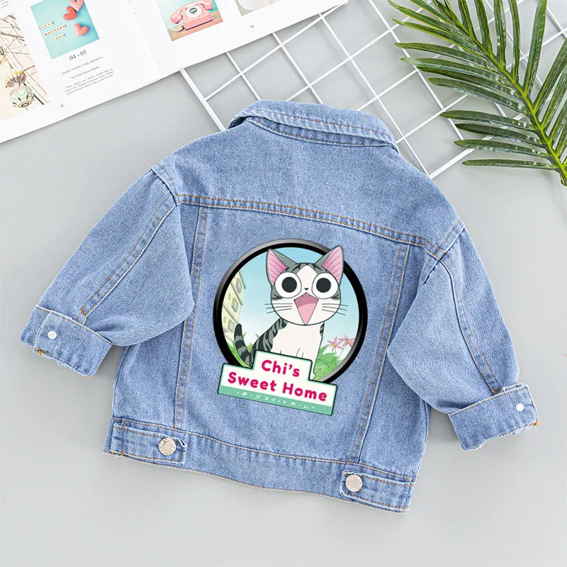 Anime Chi\'s Sweet Home Kawaii Cat Cartoon Patches for Clothes Heat Transfer Stickers DIY Kids Tshirt Iron on for Women Appliqued