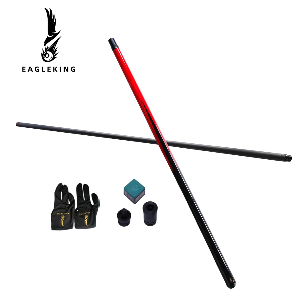 

Black Technology Pool Cue Carbon Fiber Shaft 1/2 Break Cue Uni-loc Joint 12.9mm Black Bakelite Tip Bakelite Ferrule Billiard Cue