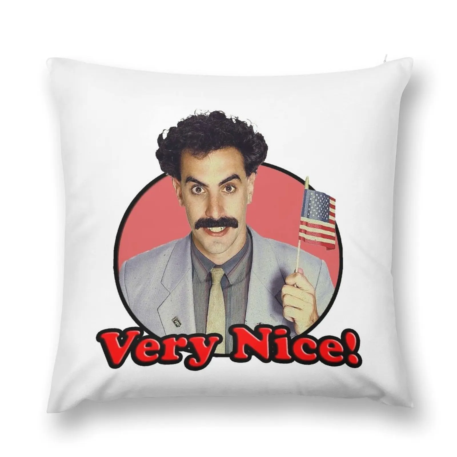 

Borat, Very Nice Throw Pillow Christmas Pillow Cases Decorative Sofa Cushions pillow