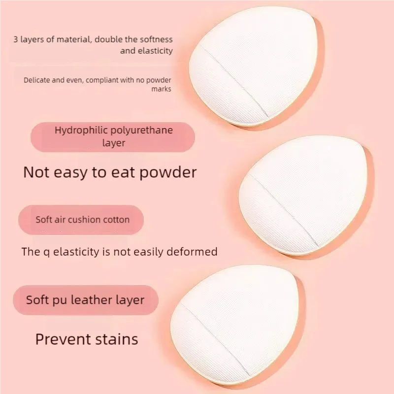 Make Up Puffs Mini Finger Puff Small Air Cushion Concealer Triangular Water Droplet Cotton Candy Thumb Puff Make up Sponges