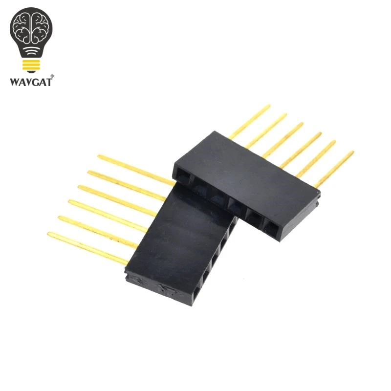 Special Female Header Connector PC104 Long Female Header Connector 2.54 Spacing 1*6/6P Pin 11MM 20pcs/lot