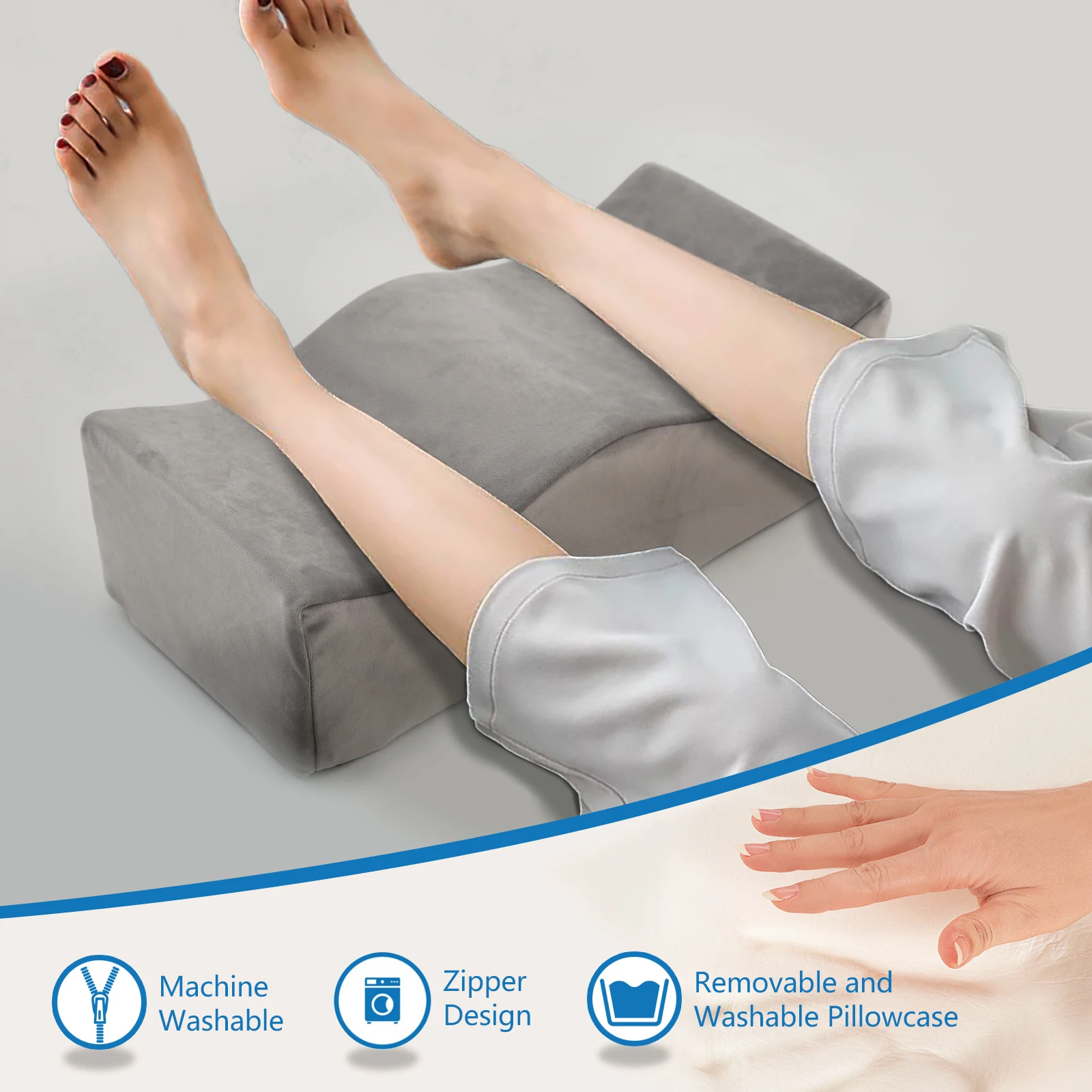 Comfortable Cushion Ergonomic Leg Pillow Relax Relieve Down Body Pressure Massage Pillow Memory Sponge Foot Support Cushion