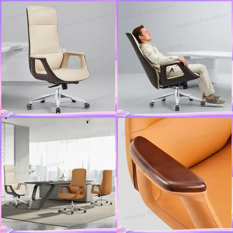 Ergonomic Office Chair High Back Manager Desk Chair with 4 Position Locking Mechanism Premium Computer Gaming Seat Adjustable