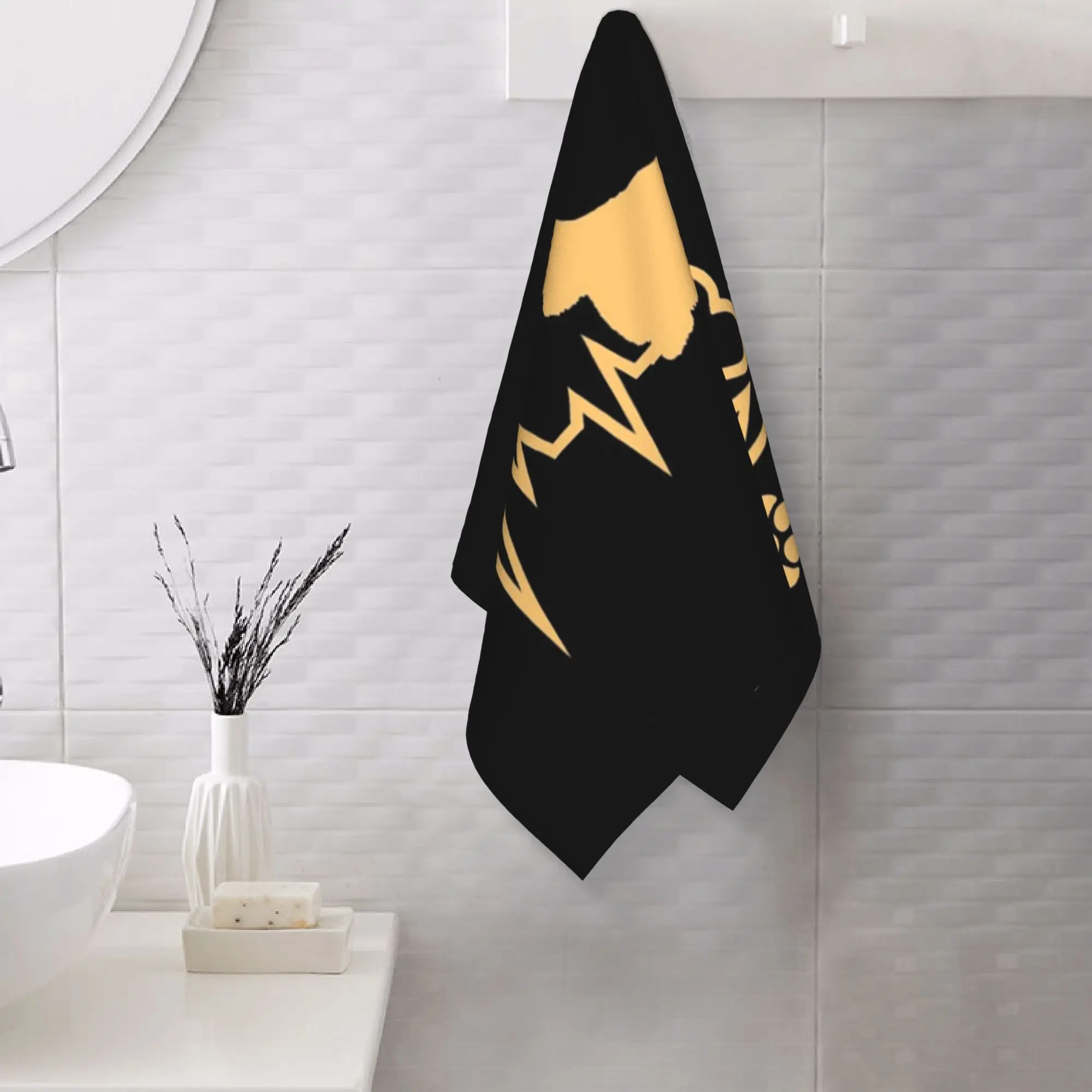 Custom Cocker Spaniel Dog Lover Heartbeat ECG Pulse Pet Breed Paw Soft Face Towel Quick Dry Pool Bath Cotton Towels Breathable