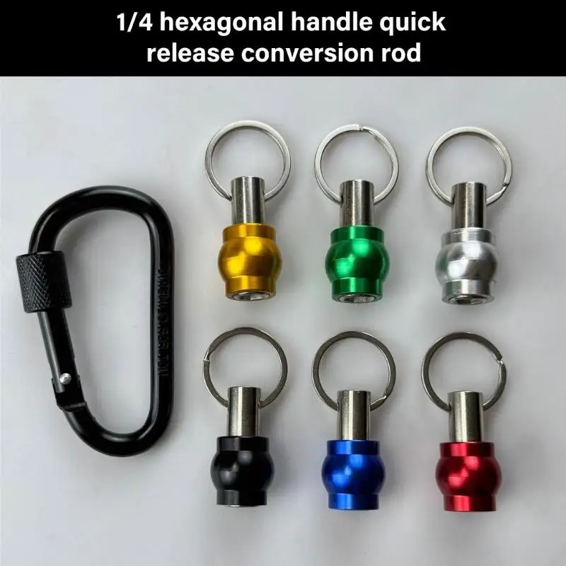 6pcs Hexagonal Handle Bit Holders Set Multifungsi Bit Pemegang untuk Perubahan Bit Cepat Y4QC