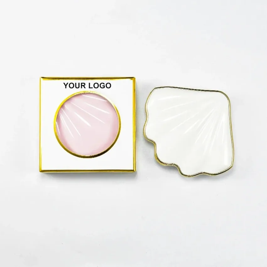 Private Label Shell-shaped Blush& Highlight Palette Matte Makeup Brighten Silkworm Eye Shadow Contour Face Custom Bulk