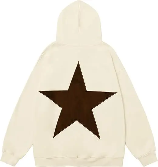 Y2K Hoodie Men Women Dark Streetwear Hip Hop Harajuku Jacket 3D Star Print Oversized Unisex Pullover Sweatshirt - view 6