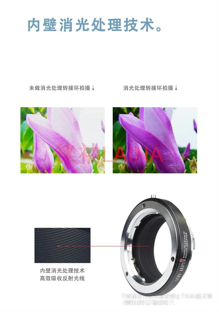 LAINA MD-LM Lens Mount Adapter Ring For Minolta MD MC Lens To Leica M Mount Camera M3 M8 M9 M10 ZM VM Series