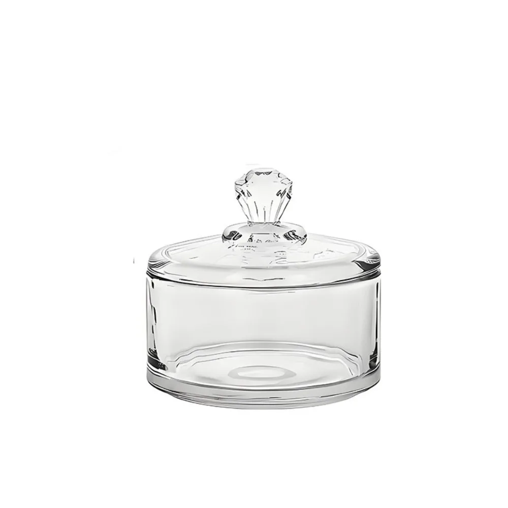 

Ins Round Glass Dessert Bowl Transparent With Lids Pudding Cups 75ml Ice Cream Bowl Party