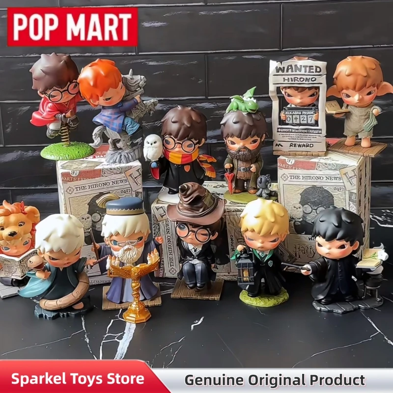 POPMART, serie Hirono de Harry Potter, figura de acción en caja sorpresa, objeto decorativo coleccionable, modelo de juguete, regalo para los fans adultos.