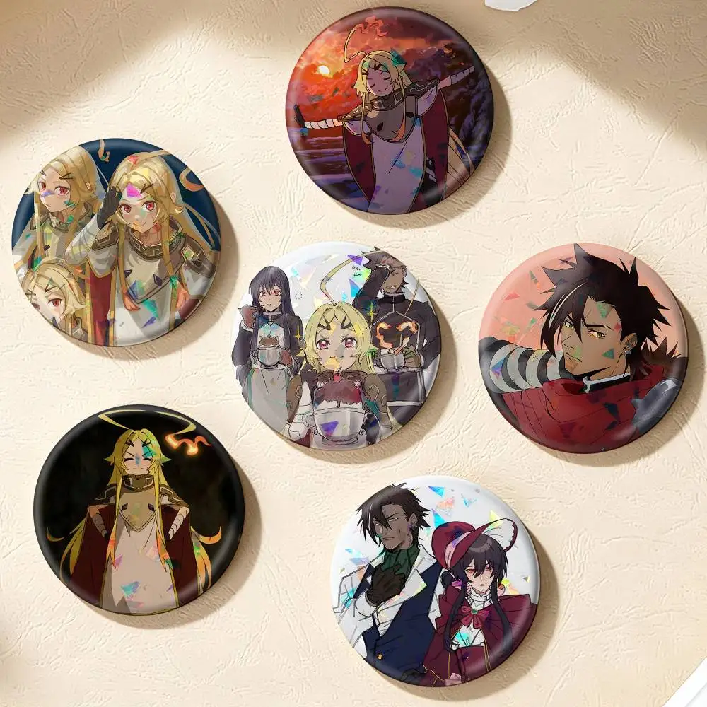 Sentenced to Be a Hero Anime  75mm 44mm 25mm Brooch Backpack Hat Pins Accessories Toys Badge