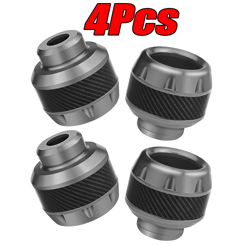 4Pcs Universal Motorrad Rad Schutz Crash Pad Motorrad Crash Protektoren Legierung Motocross Fallende Gabel Slider Tassen