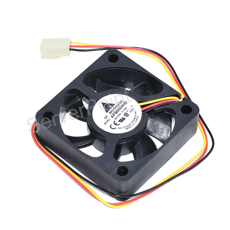 Genuine New AFB0524HD 24V 0.15A 50X50X15mm 3-Pin DC Brushless Cooling Fan